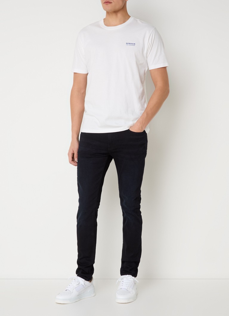 Blugi Denham Bolt Slim-Fit, decolorare închisă