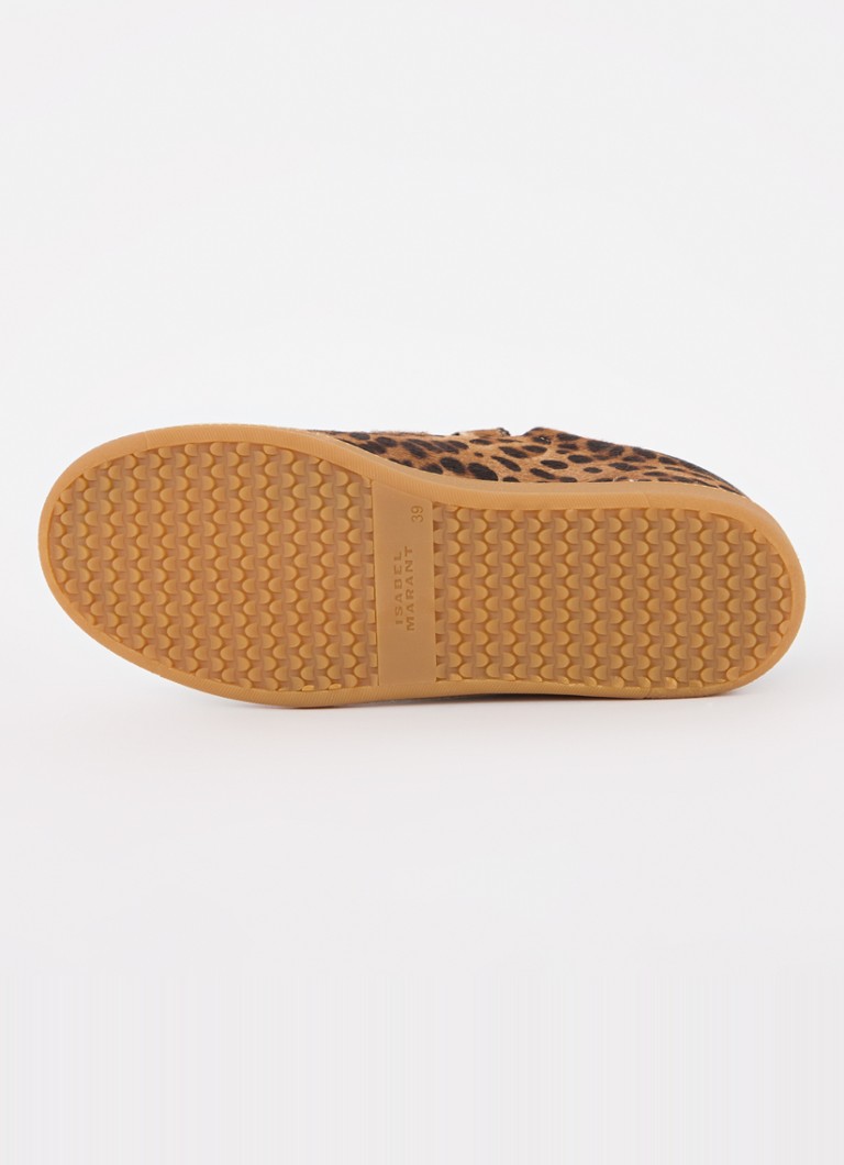 Sneakers Isabel Marant Beth in pelle con stampa leopardata