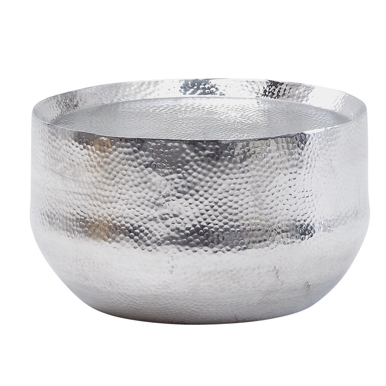 Wohnling Couchtisch Aluminium 60x60x35 cm Silber