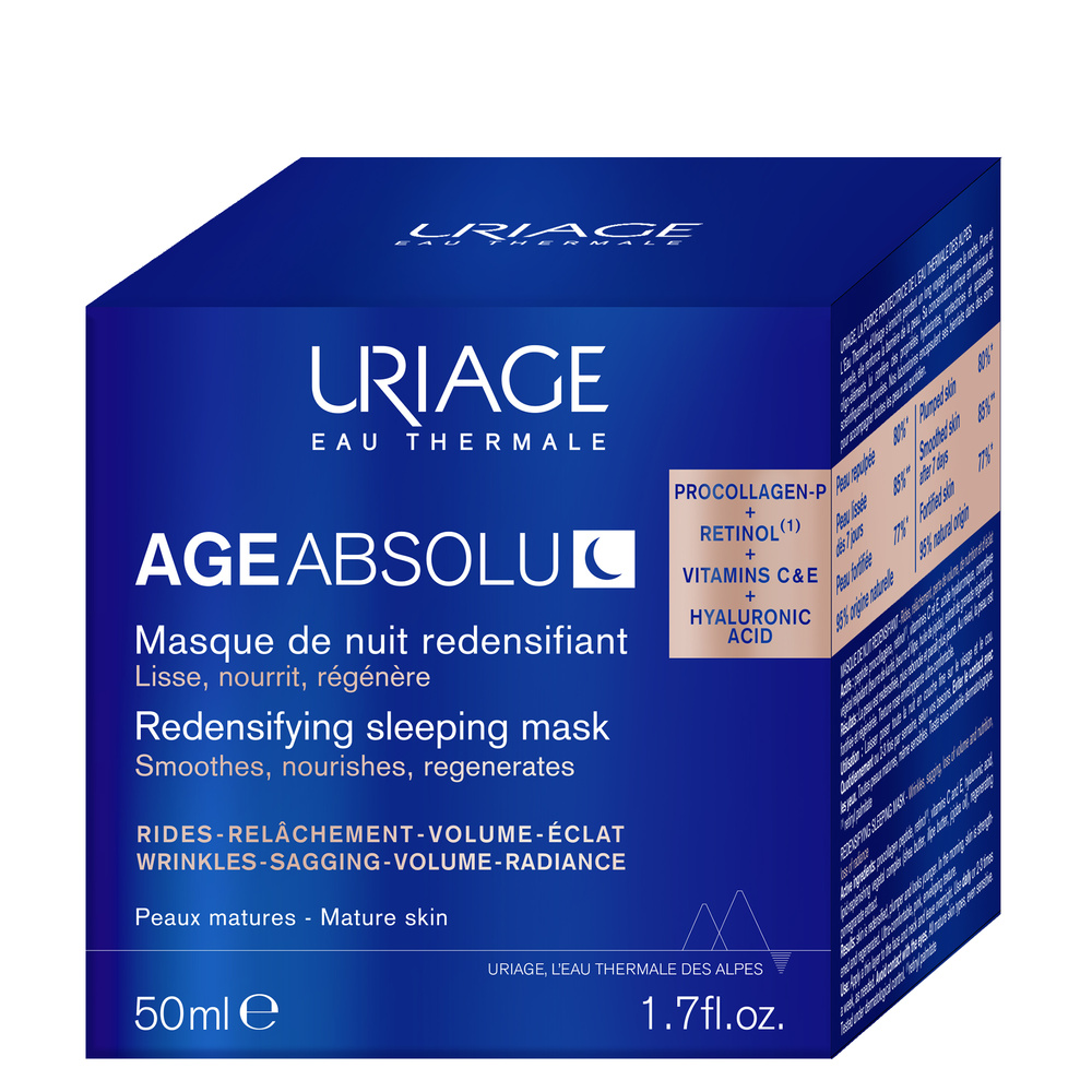 Uriage Masque de Nuit Redensifiant Anti-Âge Age Absolu