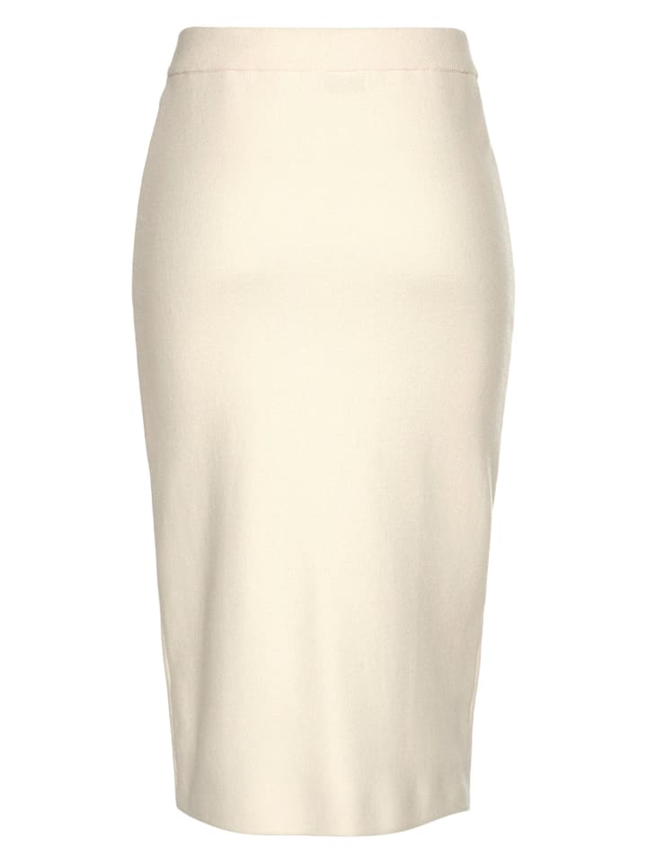 LASCANA Strickrock in hellbeige günstig kaufen