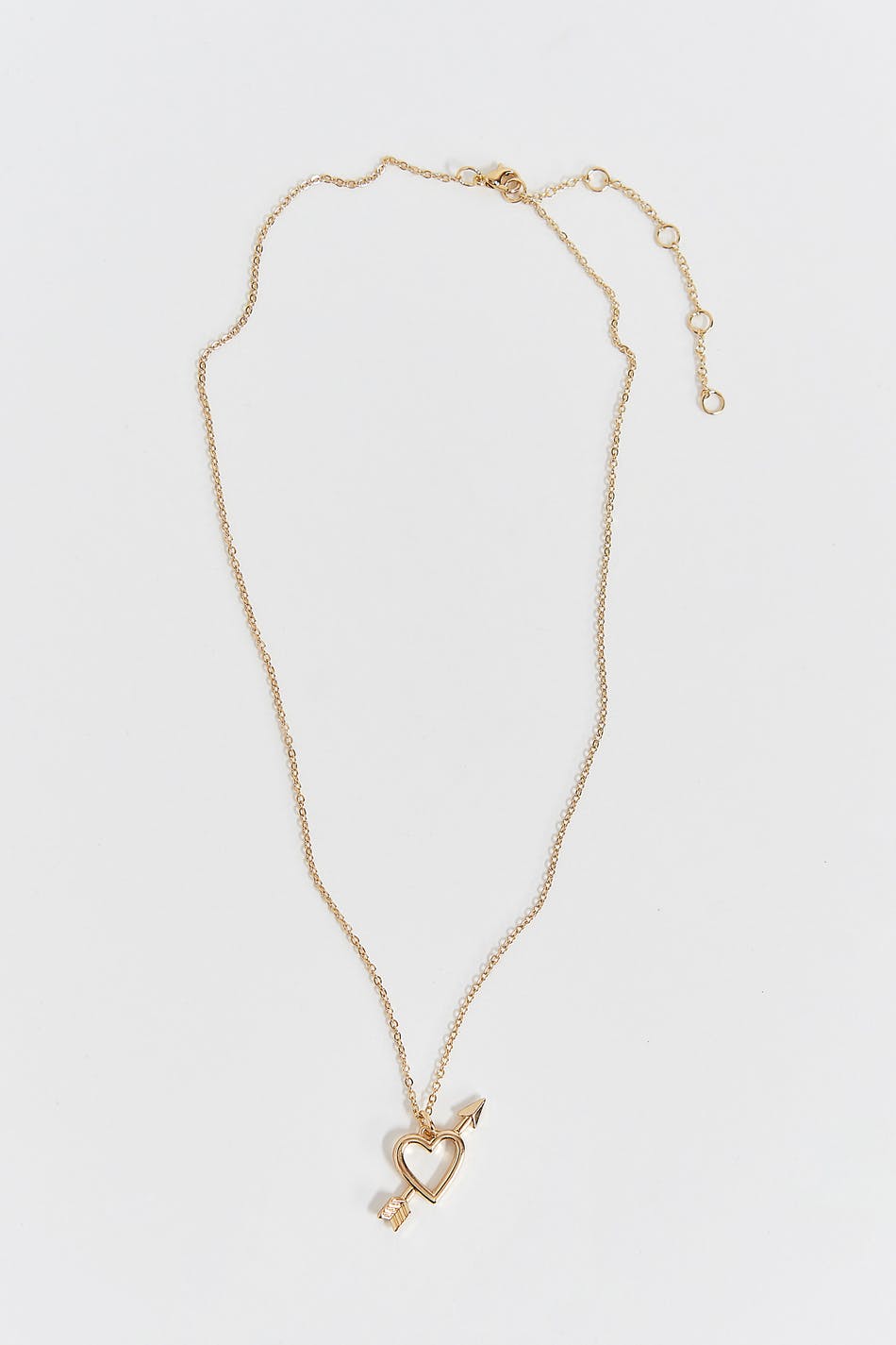 Heart arrow necklace