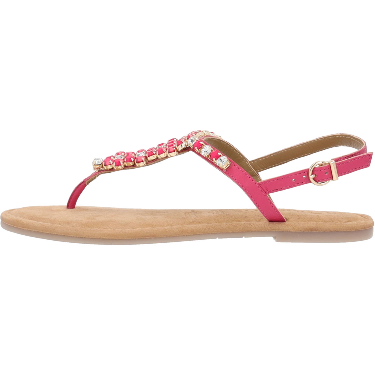 Tamaris 28124, T-Steg-Sandalen, Damen, FUXIA