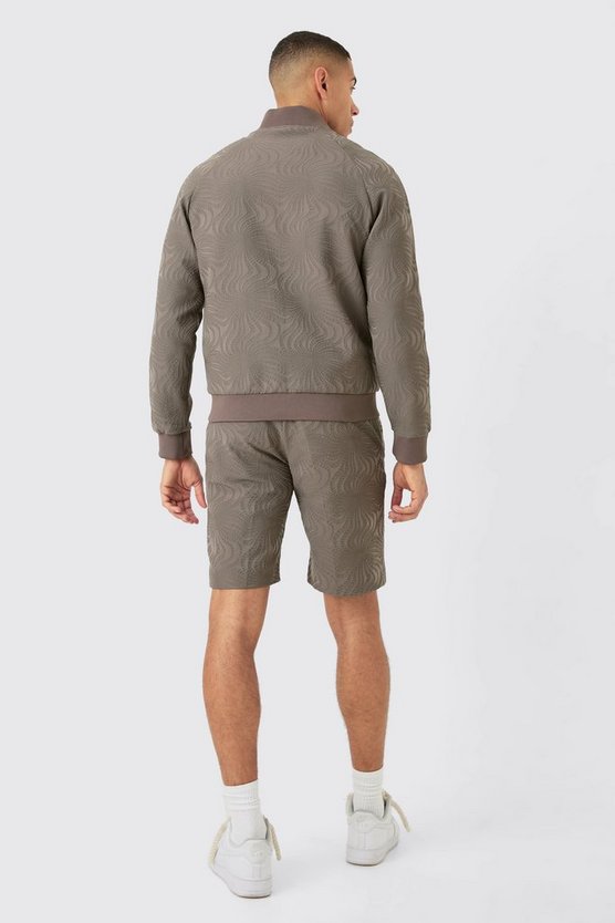 Strukturierte Bomberjacke
