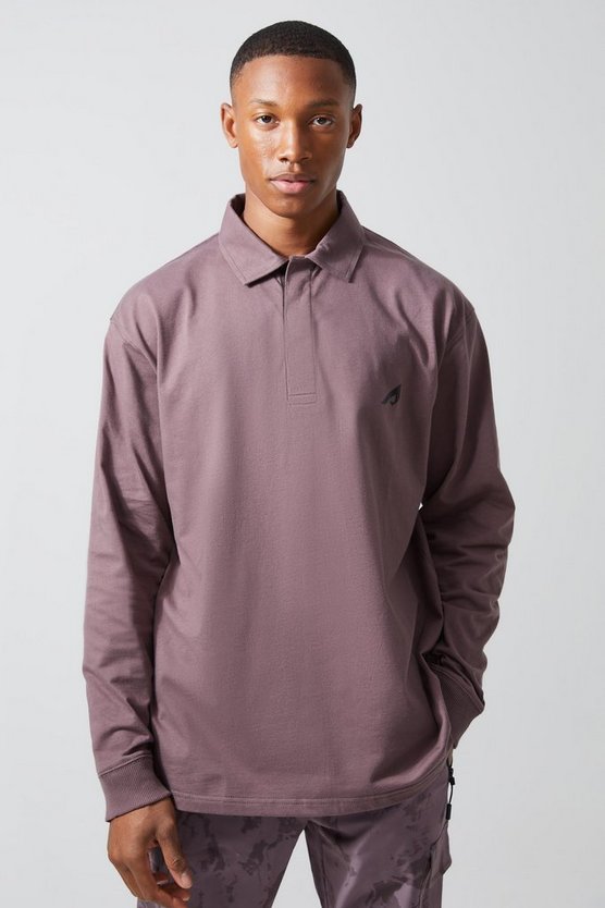 Oversize Active Rugby-Poloshirt