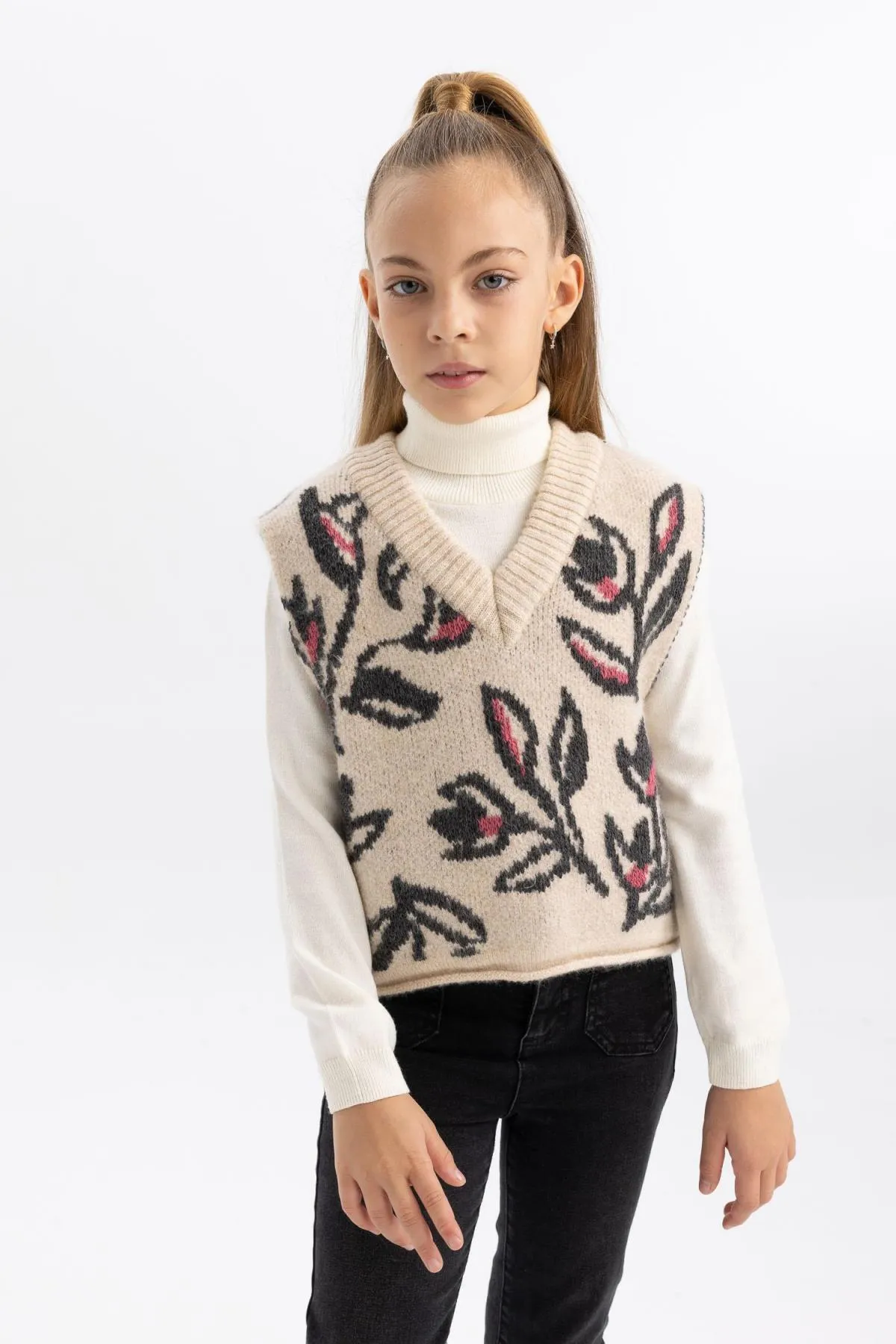 DeFacto  Gemusterter Mädchenpullover