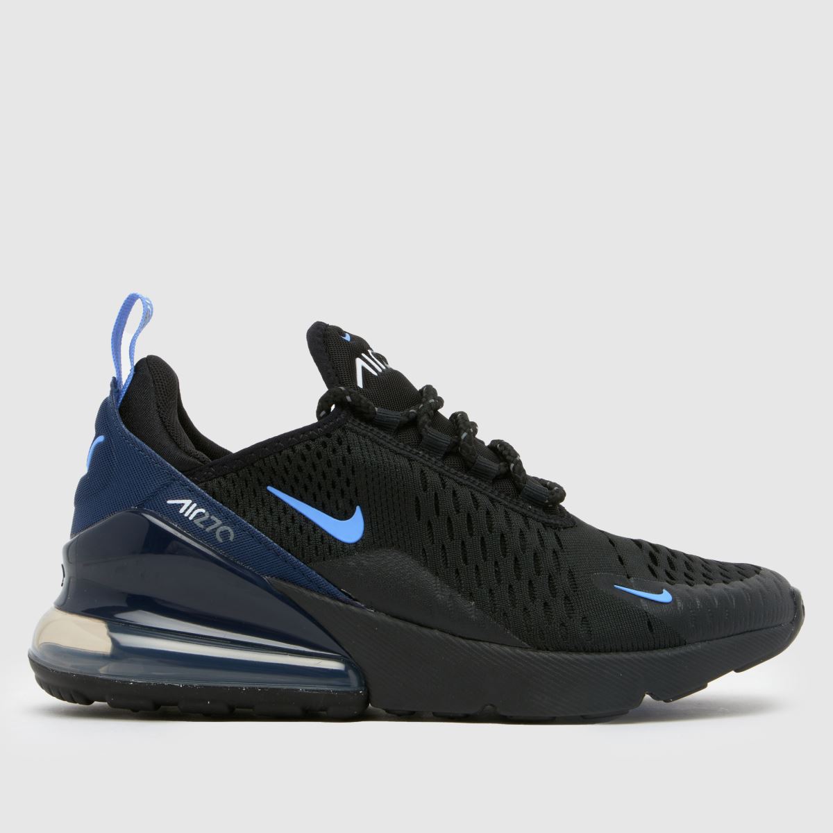 Nike svarta och marinblå Air Max 270 pojkar/ungdomsskor