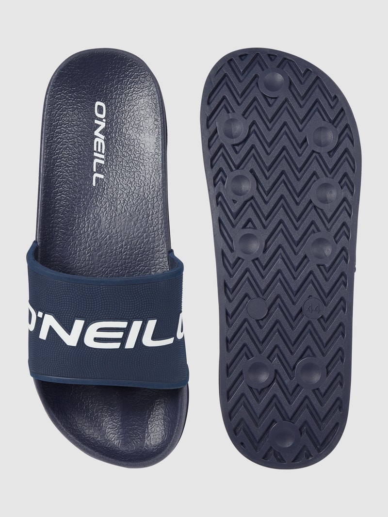 Slides mit Logo in marineblau