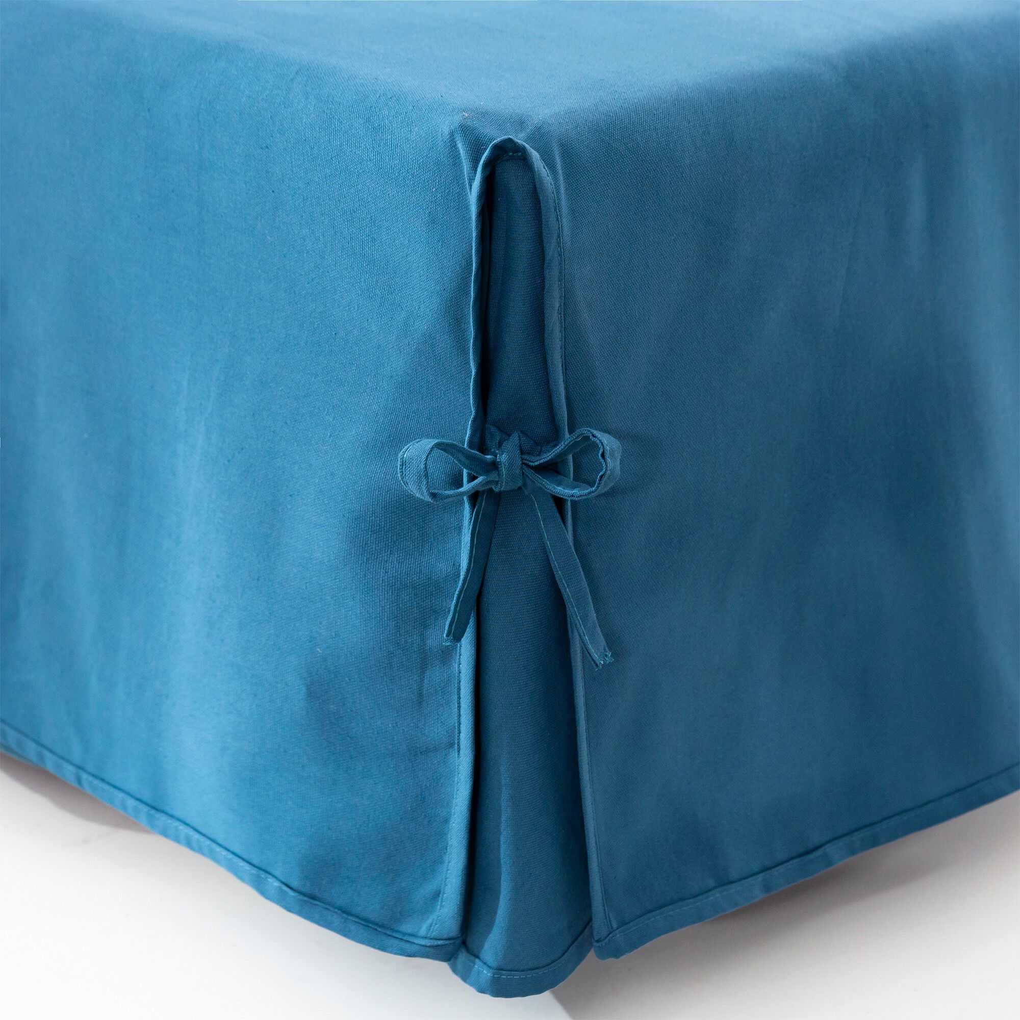 Housse clic-clac standard coton bachette uni
