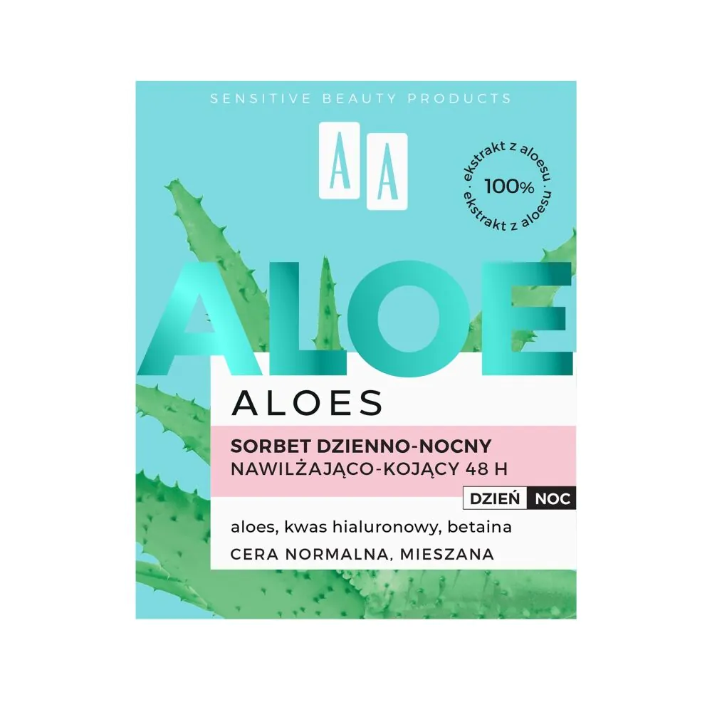 AA Aloe sorbet fugtgivende og beroligende dag og nat