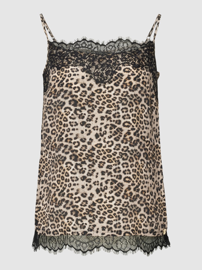 Bluse mit Animal-Print - 50 Jahre Jubiläumskapsel in camel