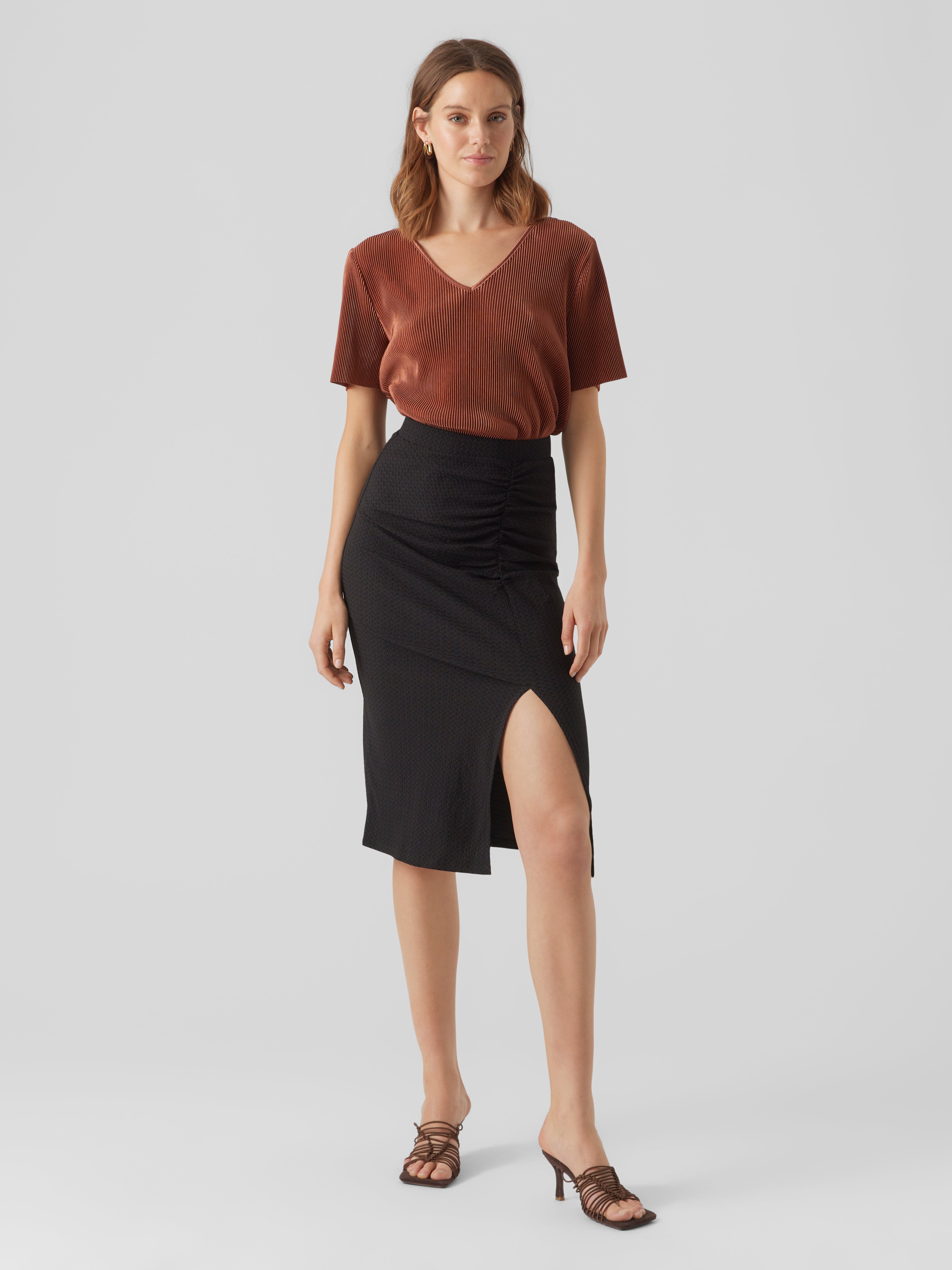 VMJONA Hohe Taille Langer Rock