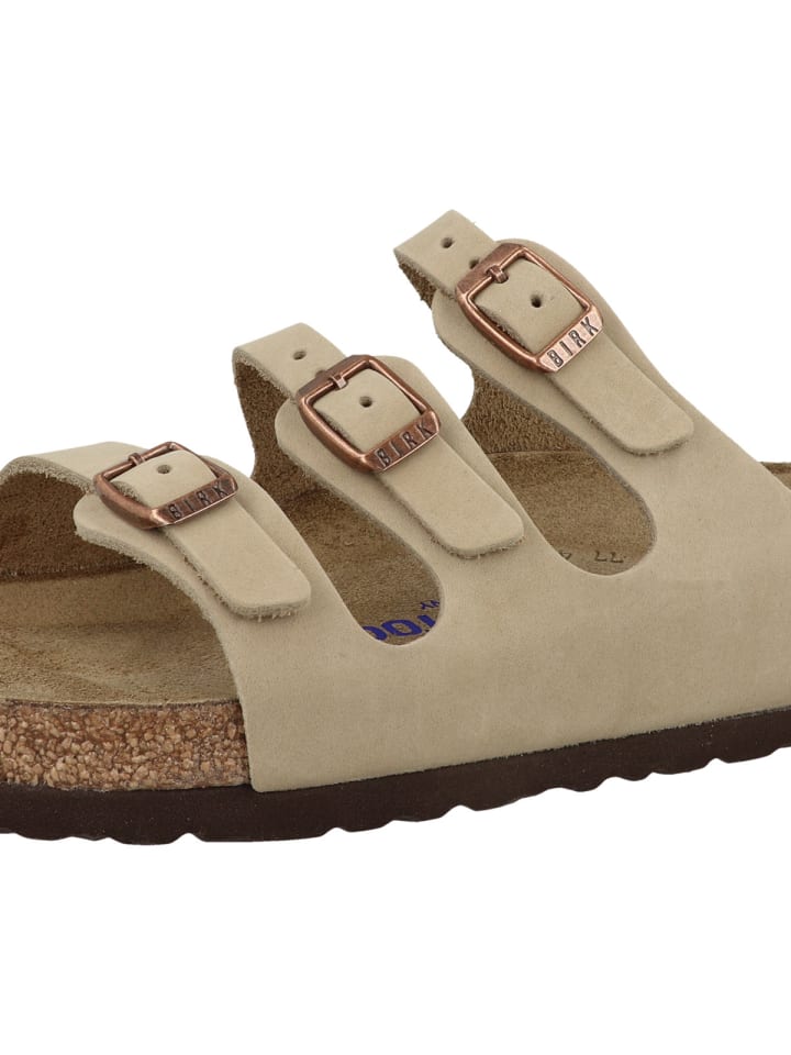 Birkenstock Sandale Florida SFB geöltes Nubukleder Weichbettung normal in braun günstig kaufen 37