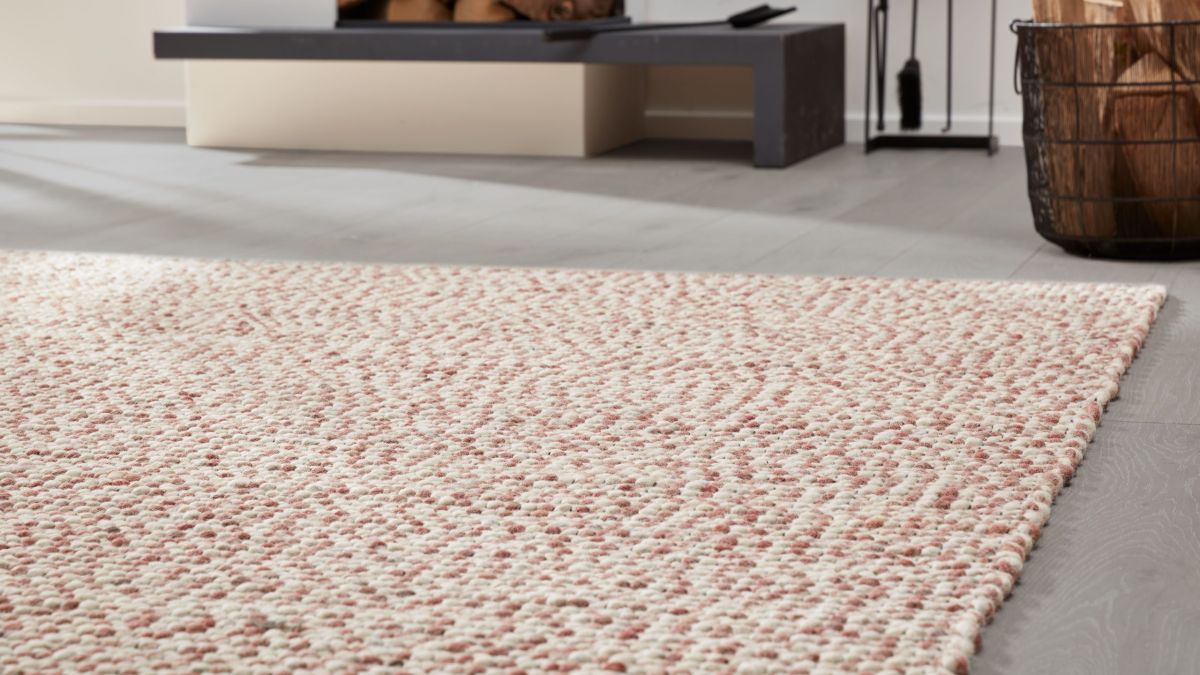 Interliving Handwebteppich 8001 Rose 65 x 130 cm