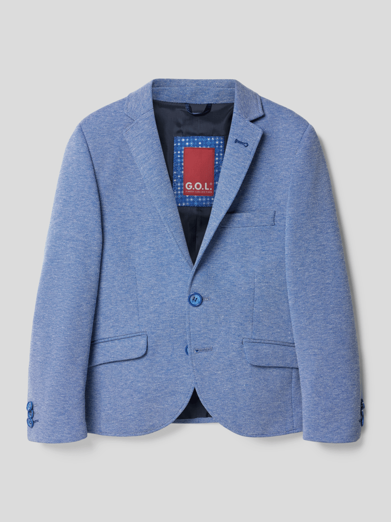 Blazer mit Kissing Buttons in bleu