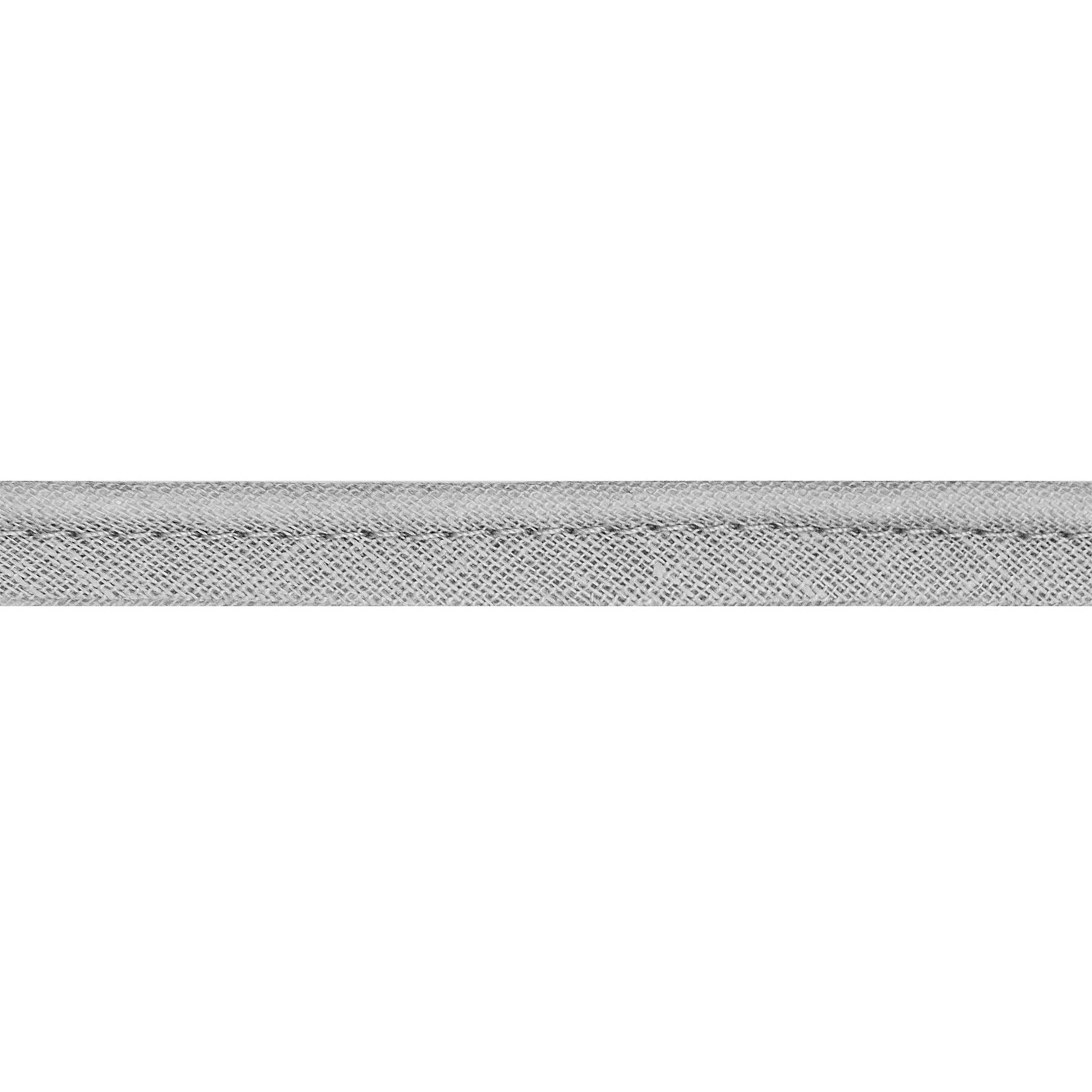 buttinette Baumwoll-Paspelband, hellgrau, 2,4 mm Ø, 5 m