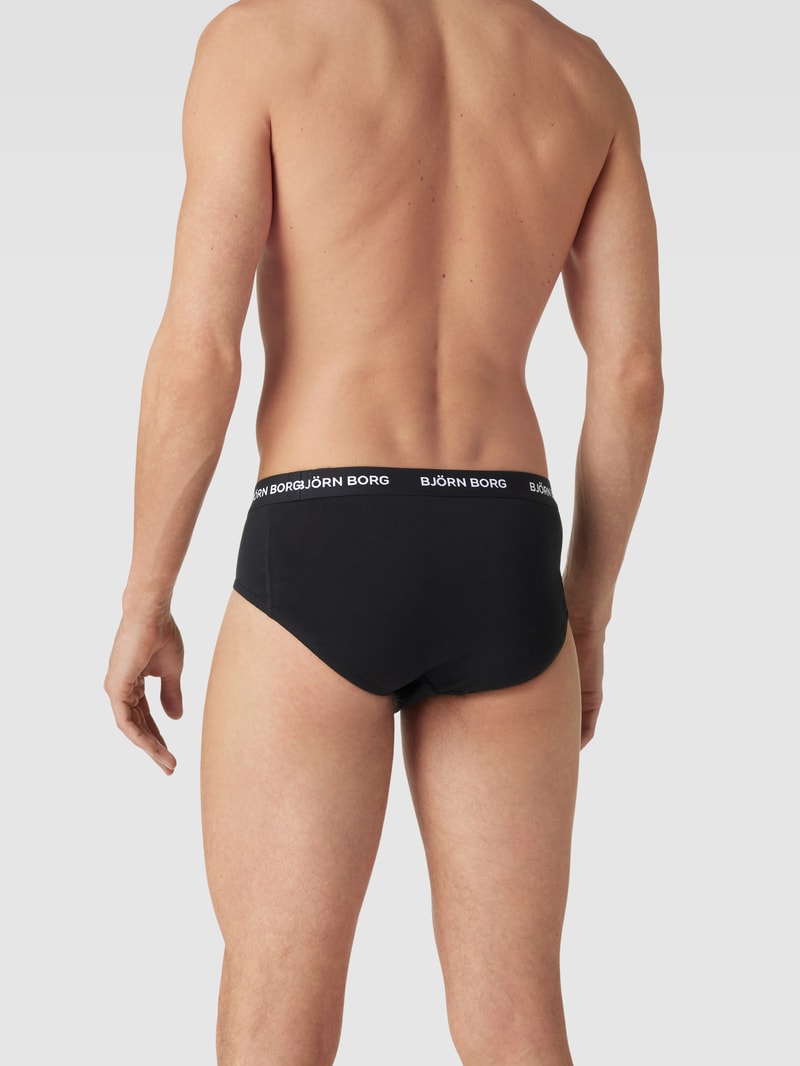 Slip mit elastischem Bund im 3er-Pack in bleu