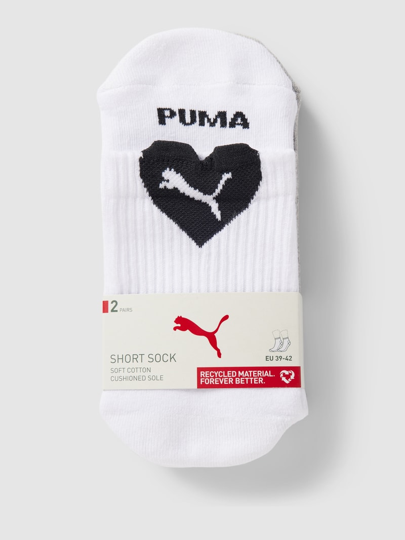 Socken mit Label-Details im 2er-Pack in weiß