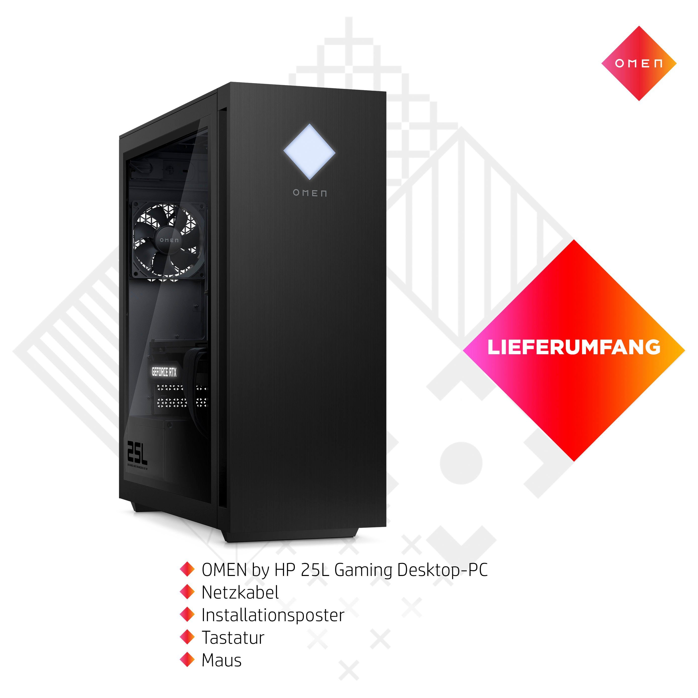 HP OMEN GT15-0203ng Gaming-PC (Intel Core i7 12700F, NVIDIA GeForce RTX 4070 Ti 12GB, 16 GB RAM, 1000 GB SSD, Luftkühlung)