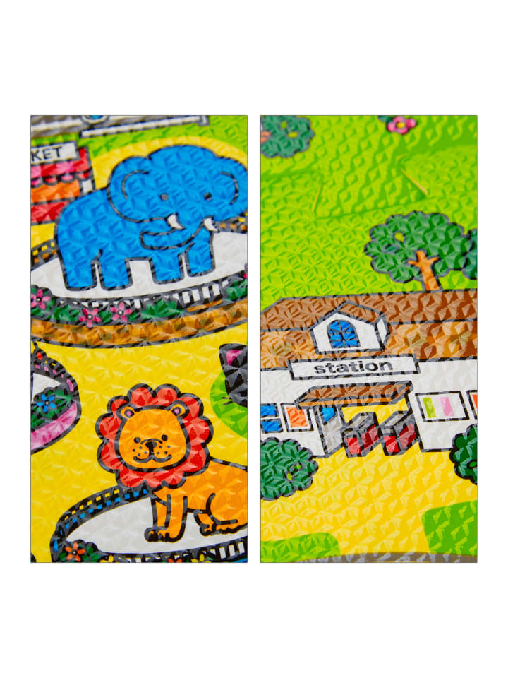 relaxdays 9tlg. Puzzlematte Straße in Mehrfarbig - (B)90 x (T)90 cm günstig kaufen onesize