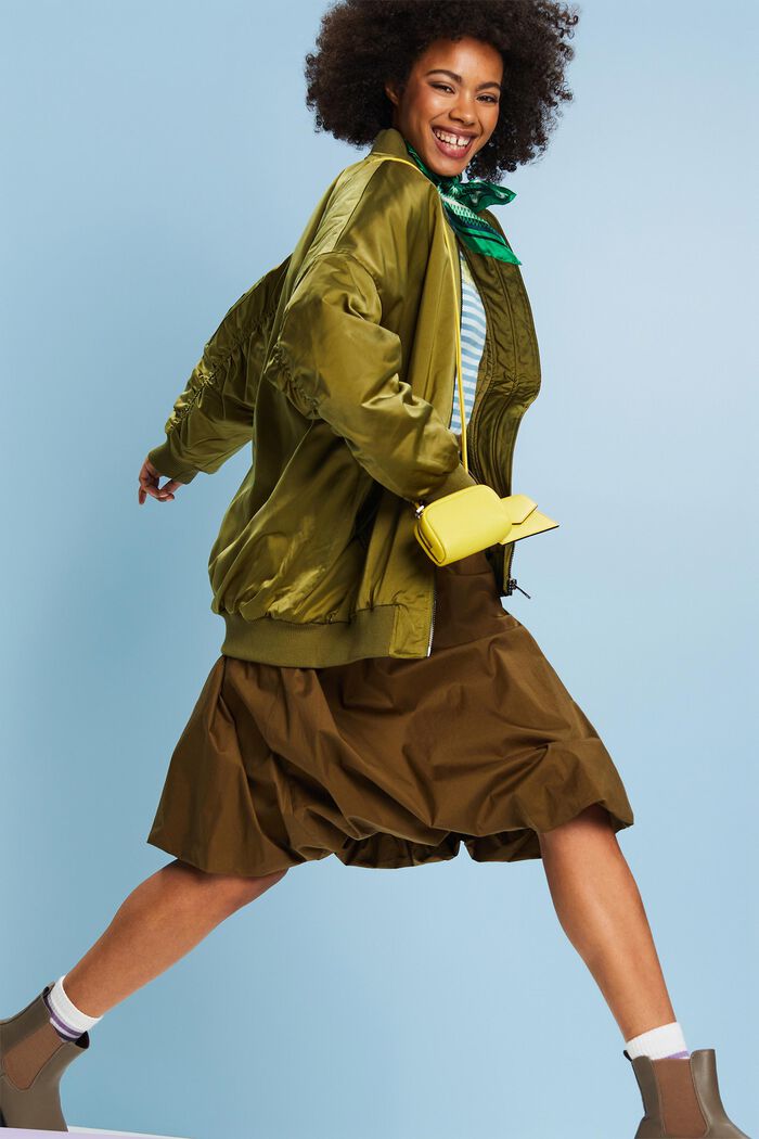 Bomberjacke aus Satin