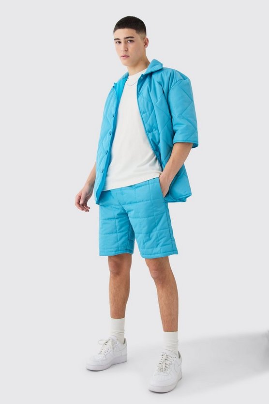 Gestepptes Hemd und Shorts