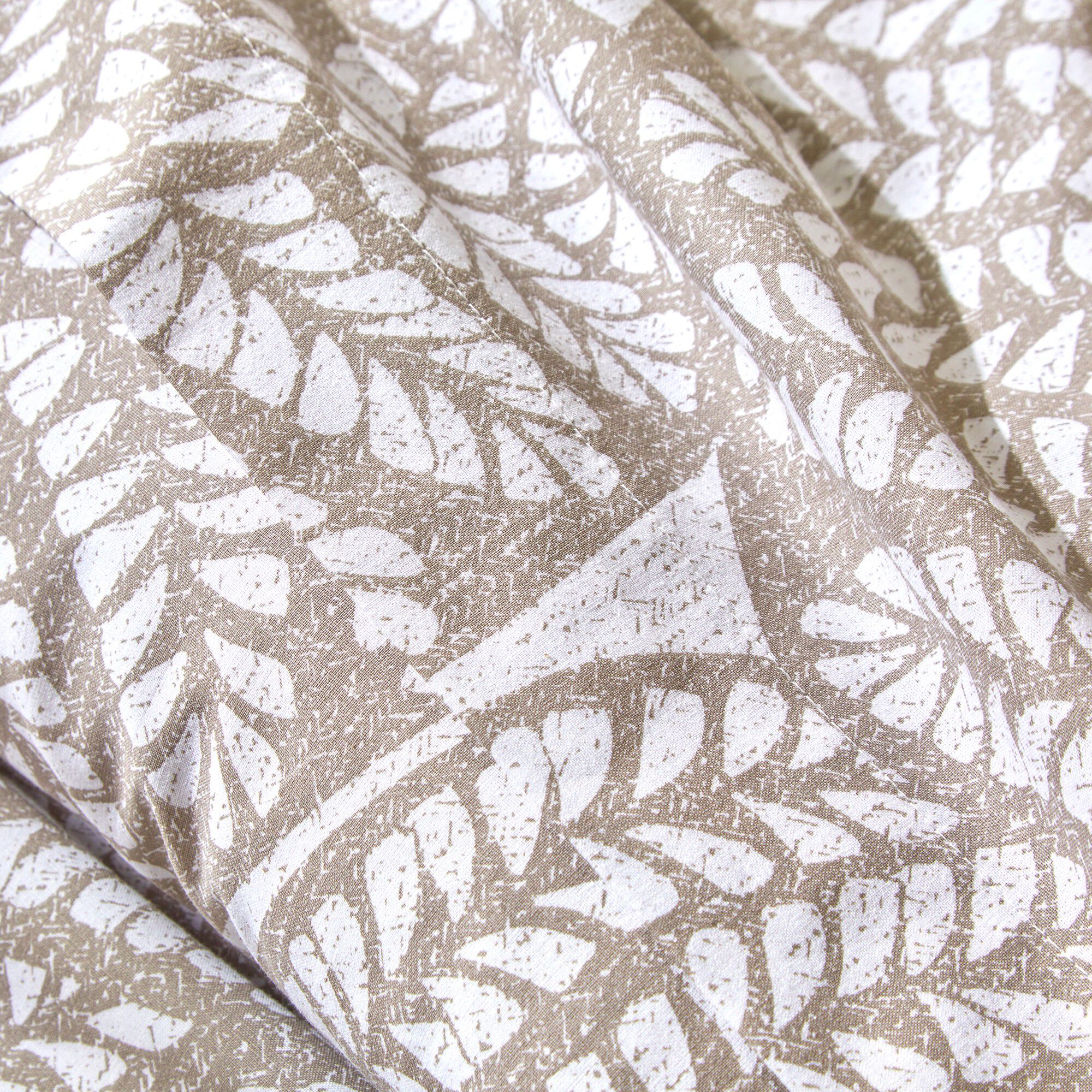 Linge de lit Sophia imprimé feuillage bicolore