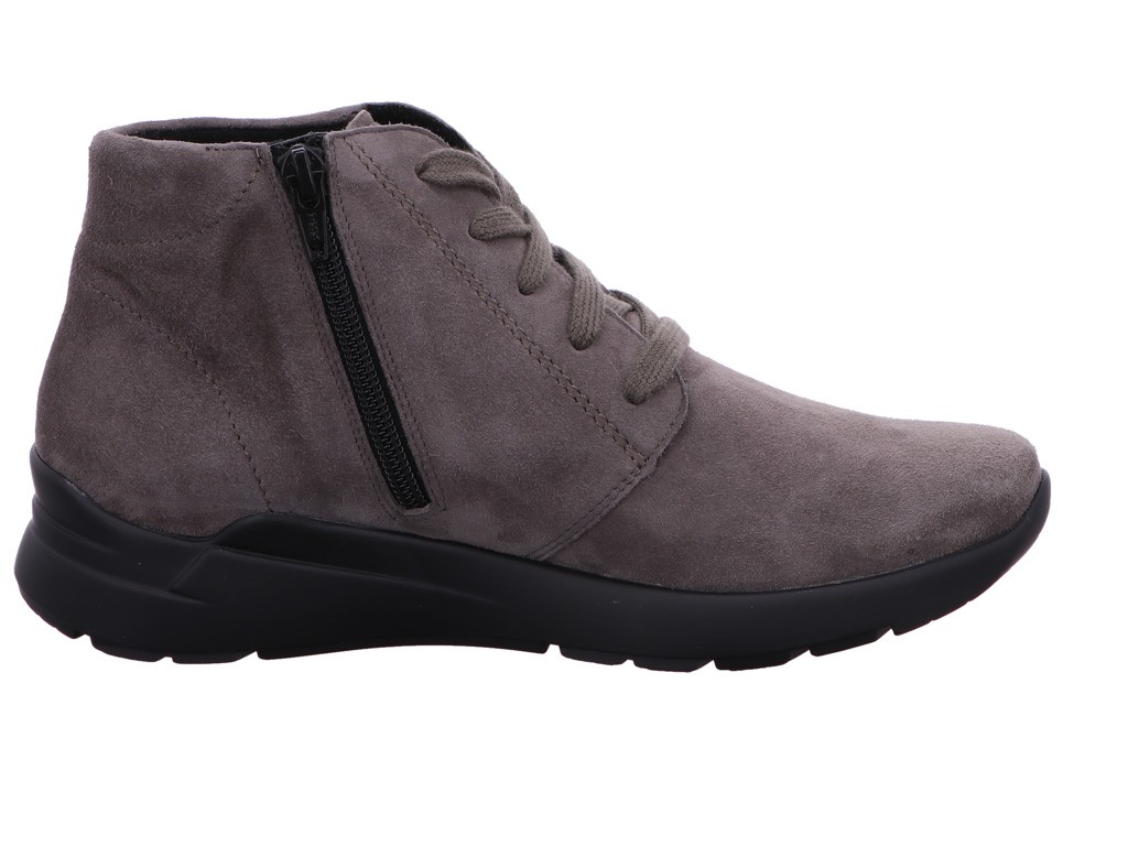 SEMLER Schnür-Stiefeletten taupe SAMT-CHEVRO