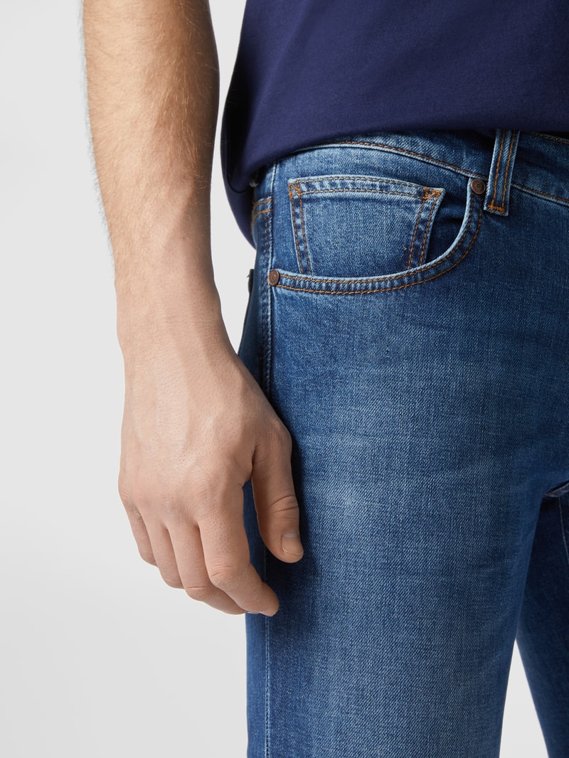 Slim Fit Jeans mit Stretch-Anteil Modell 'John' in jeans