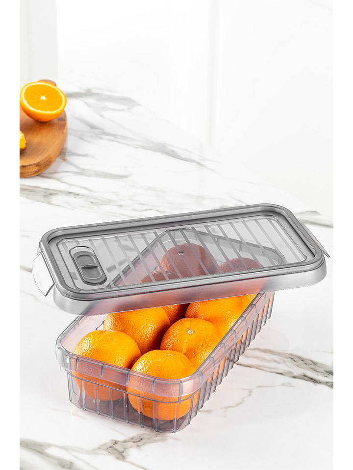 Violeta Home 2er-Set: Vorratsbehälter in Anthrazit - 2 l günstig kaufen onesize