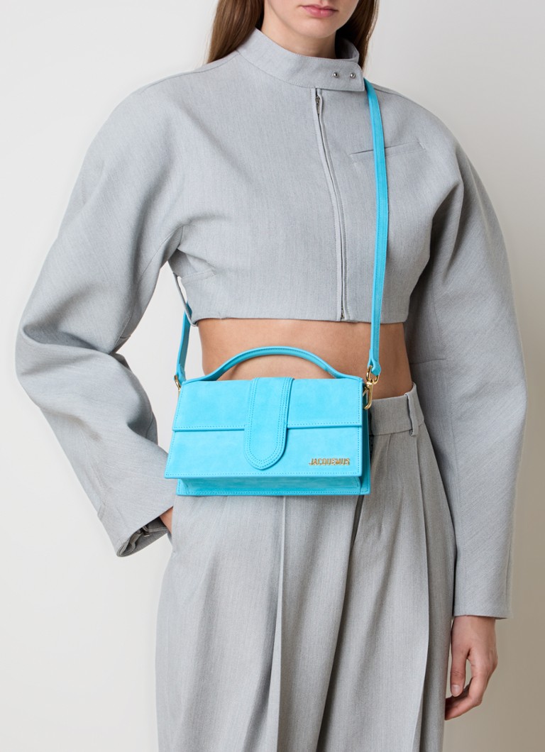 Geantă de mână din piele Jacquemus Le Grand Bambino cu curea de umăr detașabilă.