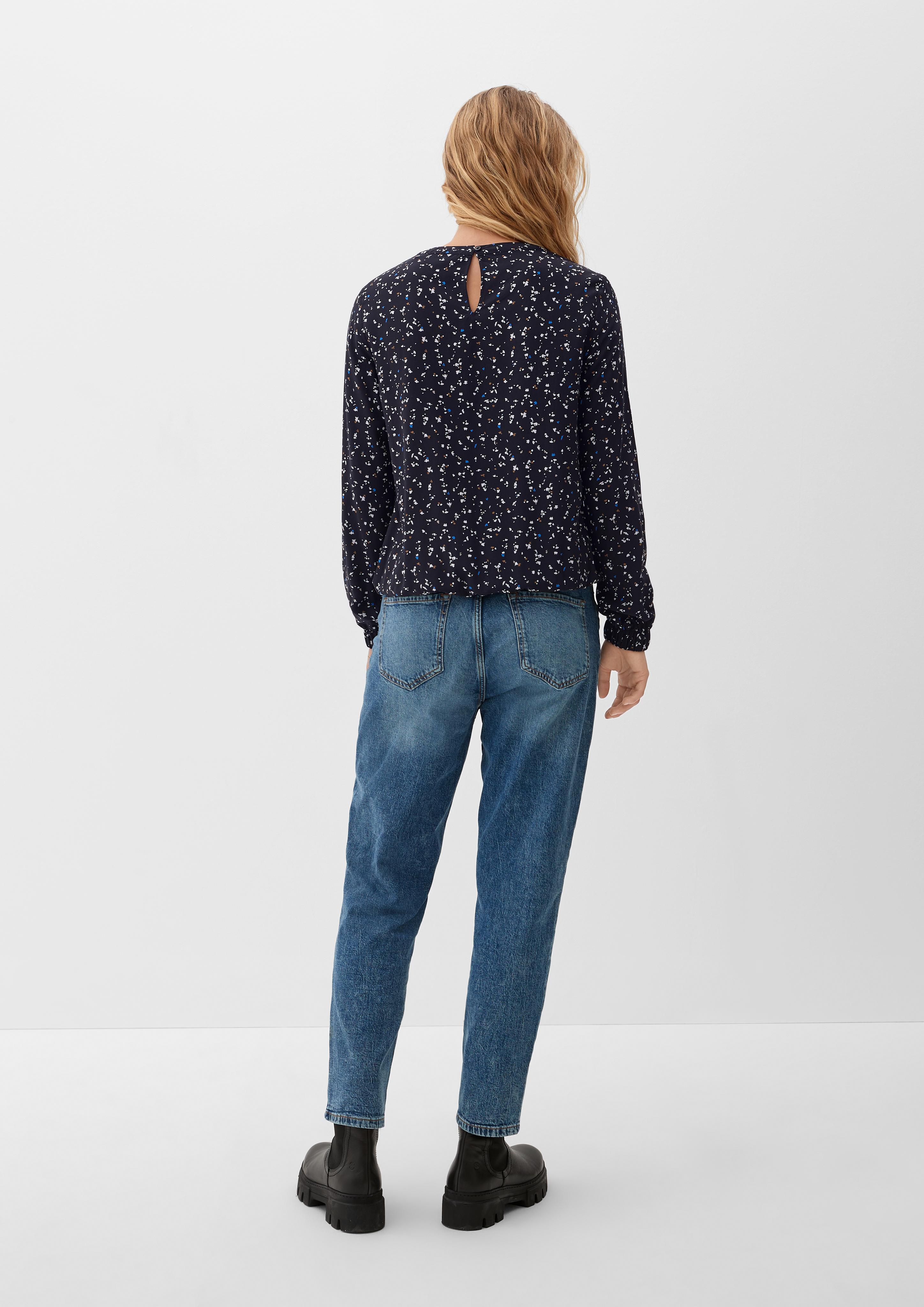 Viskosebluse in abstraktem Muster  2124883-59A1