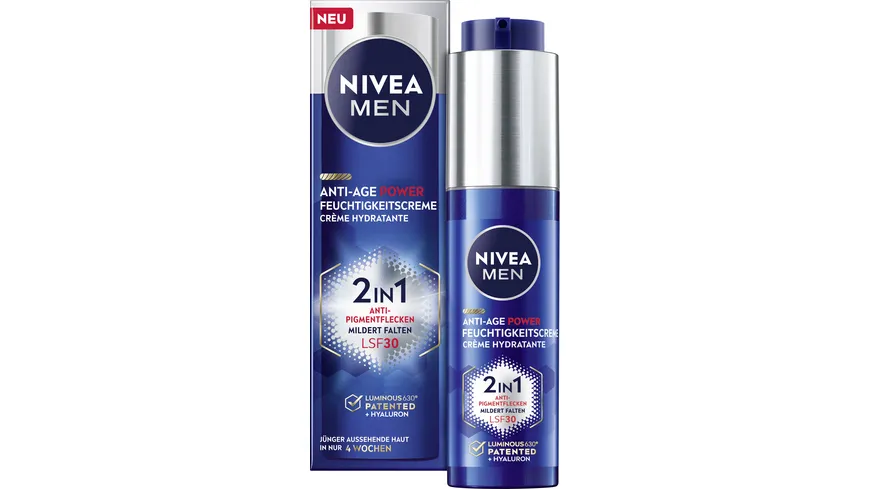NIVEA Men Anti-Age Power Feuchtigkeitscreme 2 in 1 LSF 30 50 ml