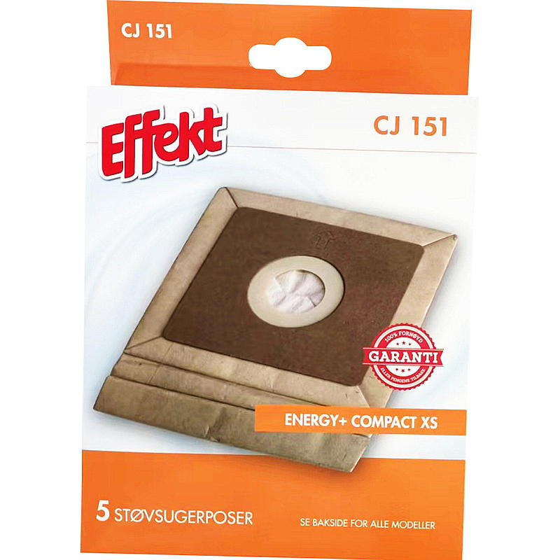 Effekt Støvsugerposer 5-pk CJ151, Effekt