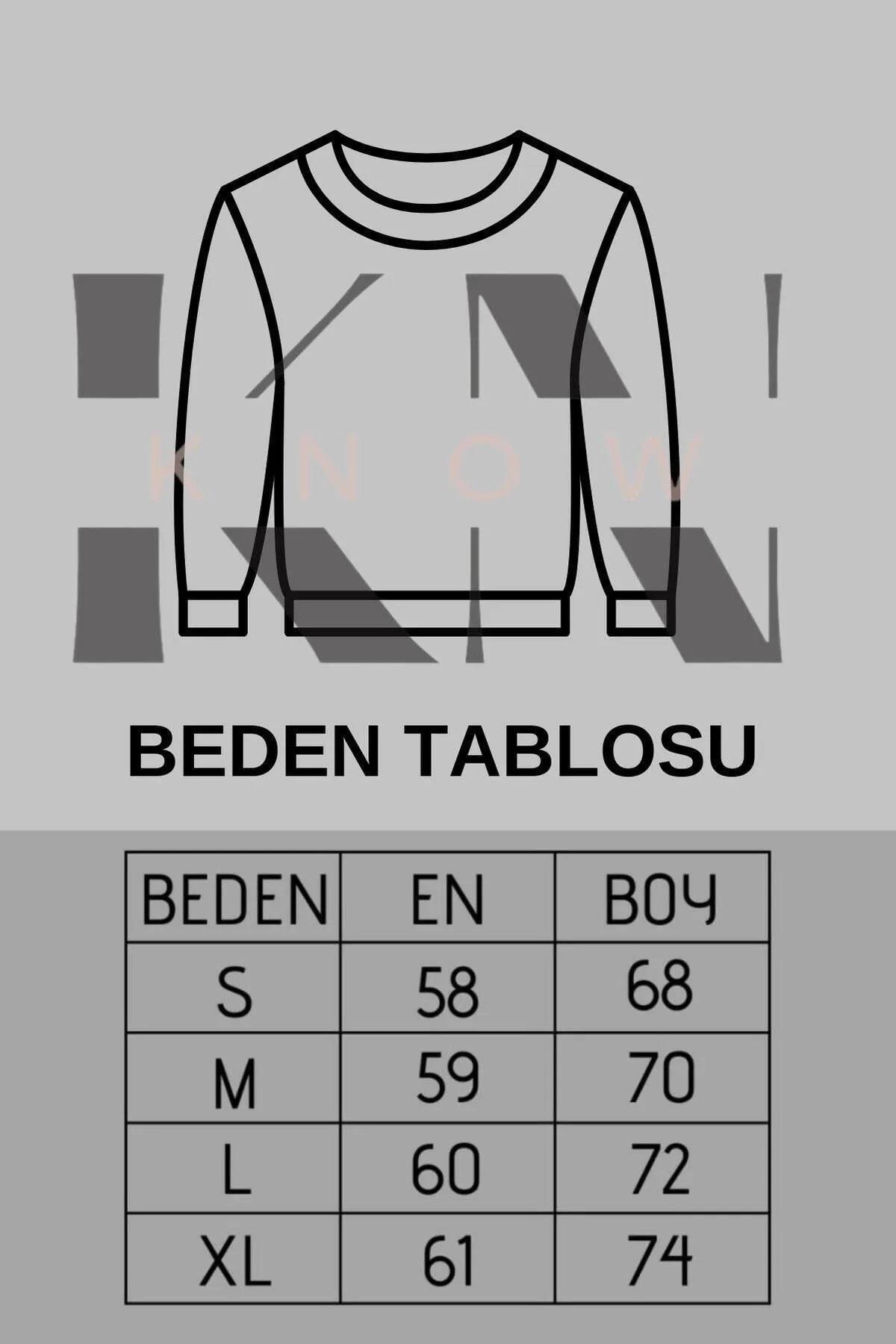 Know  Geräuchertes, einfarbiges Damen-Sweatshirt mit Rundhalsausschnitt