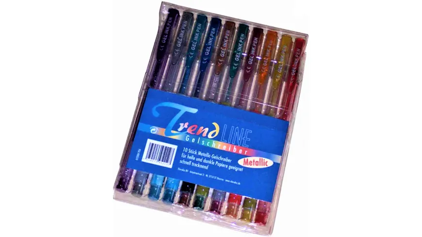 TrendLINE Gelstifte Glitzer 10er Etui