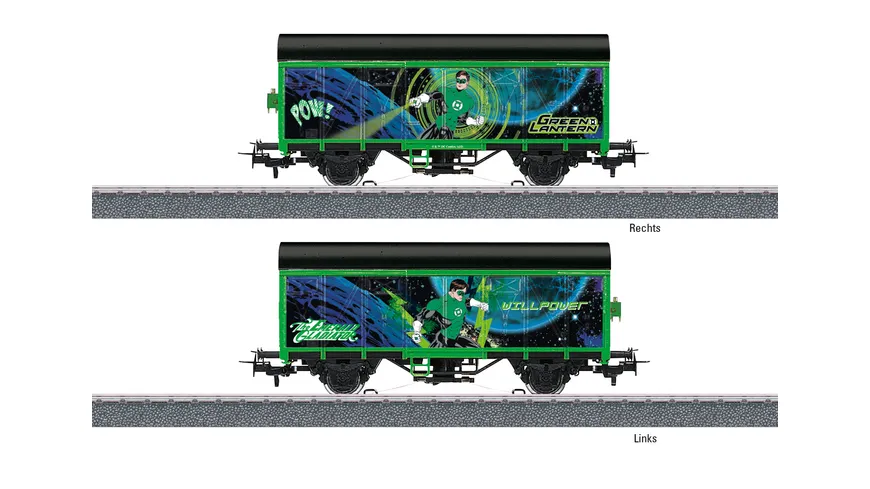 Märklin 44830 - H0 Märklin Start up - Gedeckter Güterwagen Green Lantern