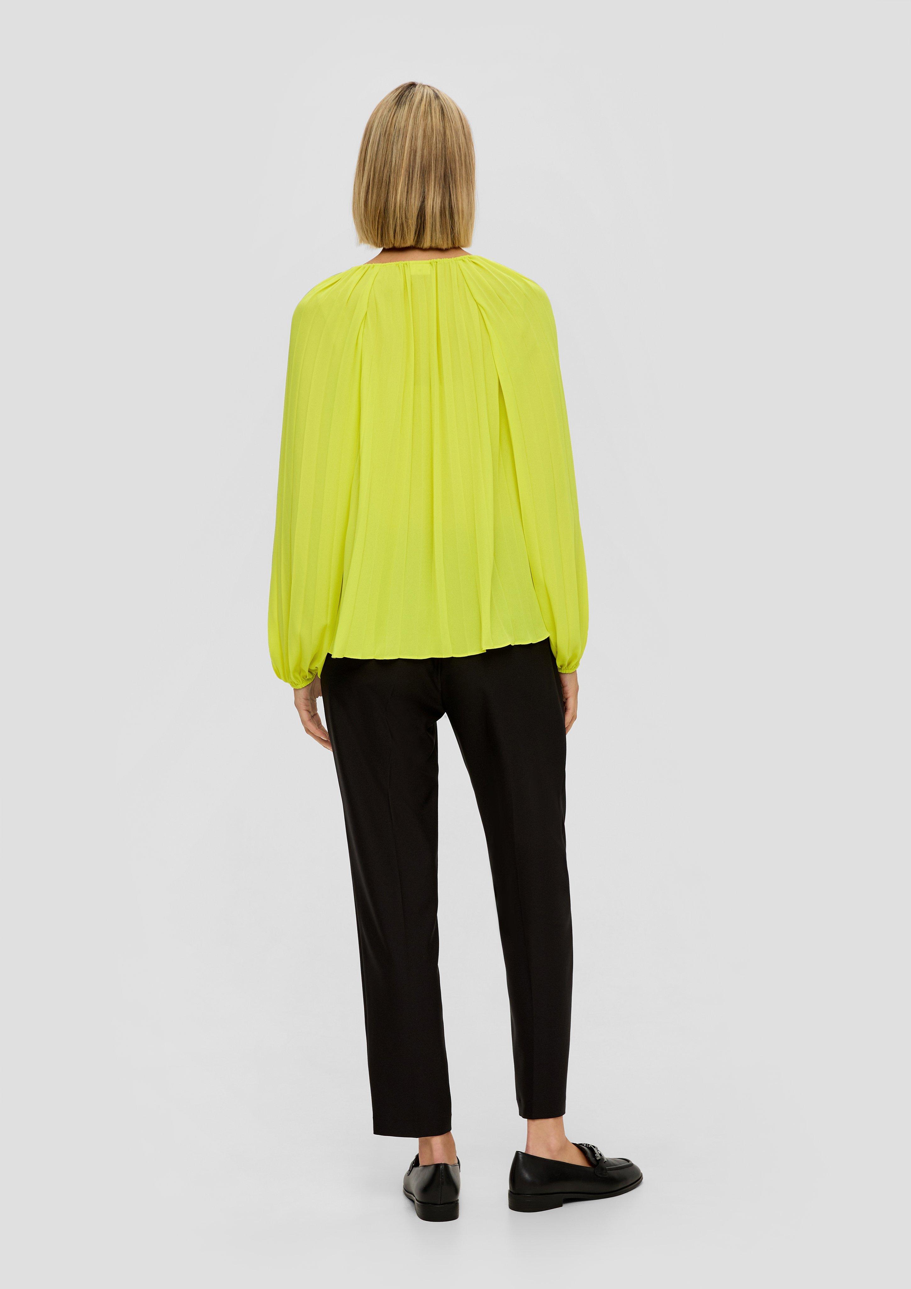 Plisseebluse aus Chiffon  2136140-1174