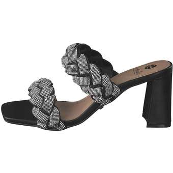 La Strada Pantolette in schwarz