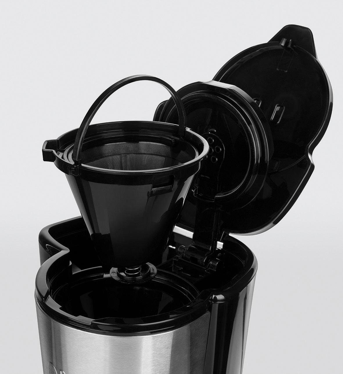 RUSSELL HOBBS Filterkaffeemaschine Compact Home 24210-56, 0,62l Kaffeekanne, Permanentfilter 1x2, Platzsparendes Design für kleine Haushalte oder Küchen