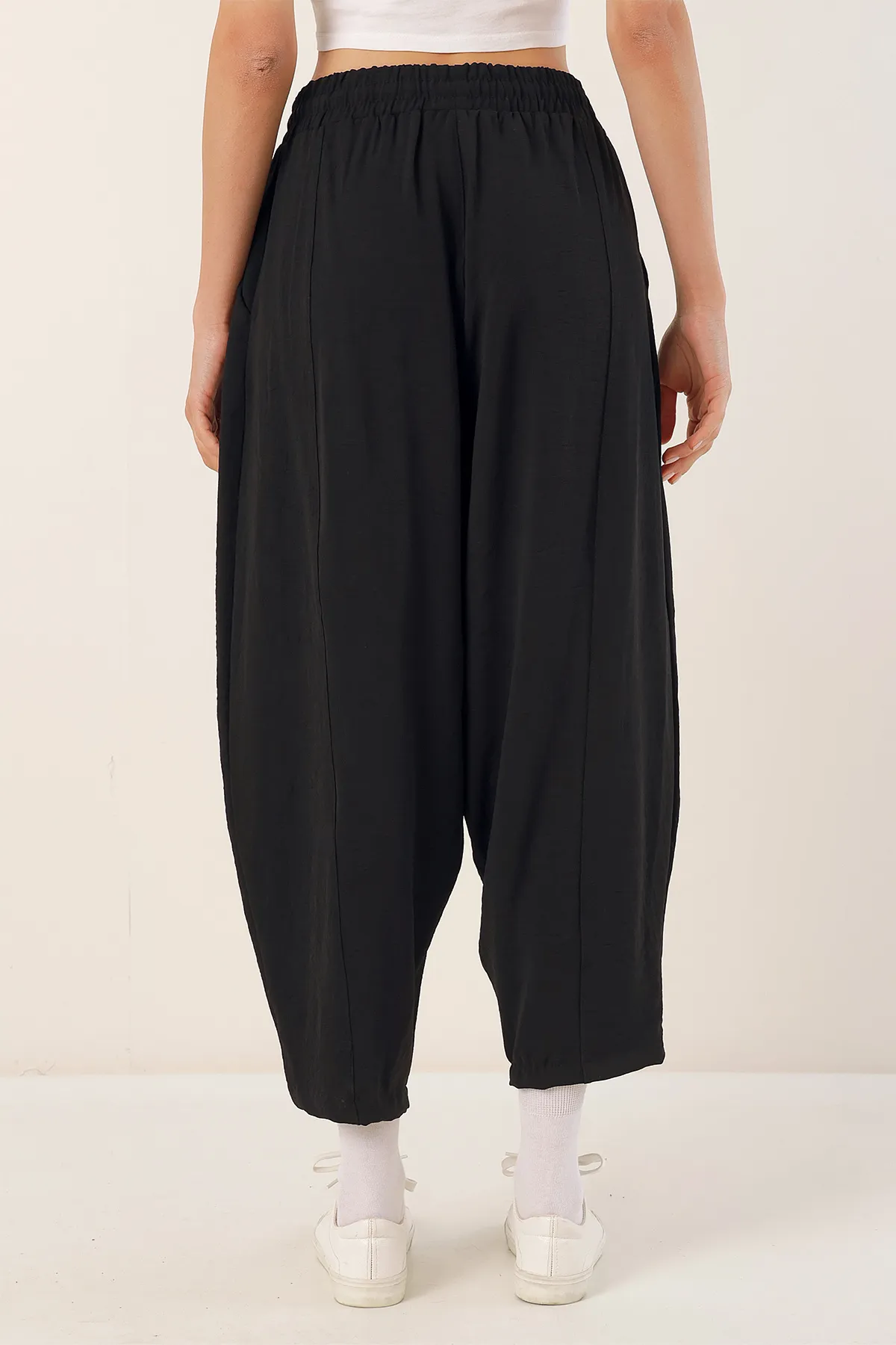 Bigdart  6591 Gewebte Shalwar-Hose – Schwarz