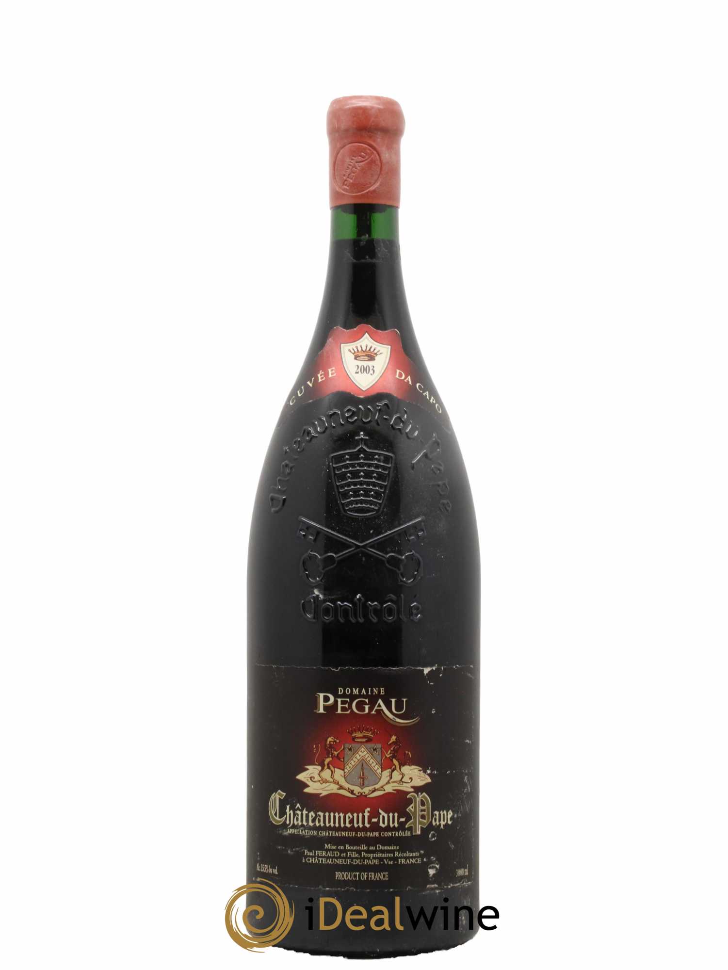 Châteauneuf-du-Pape Domaine du Pegaü Cuvée Da Capo Paul et Laurence Féraud  2003 - Lot de 1 Double-magnum