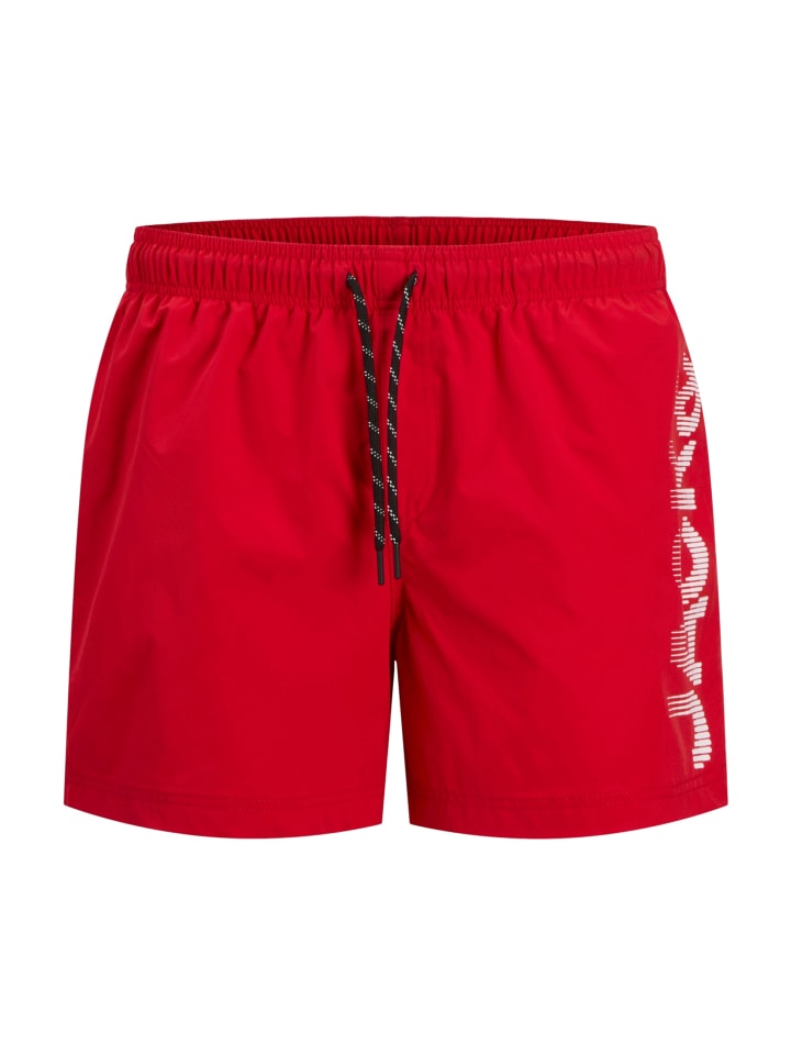 Jack & Jones Badeshorts 'Maui' in rot günstig kaufen