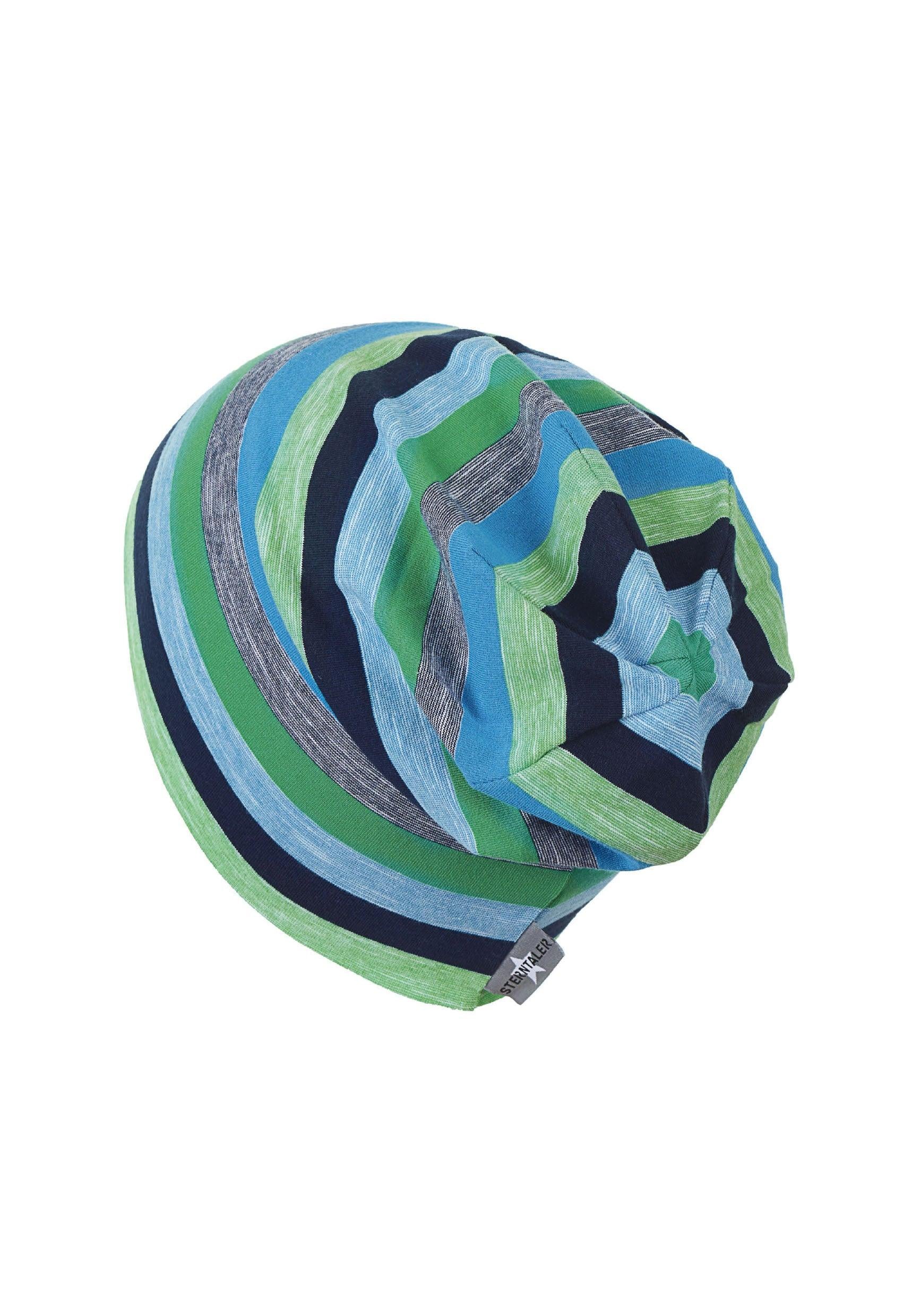 Slouch-Beanie aus Jersey-Effektgarn, UV-Schutz 50+