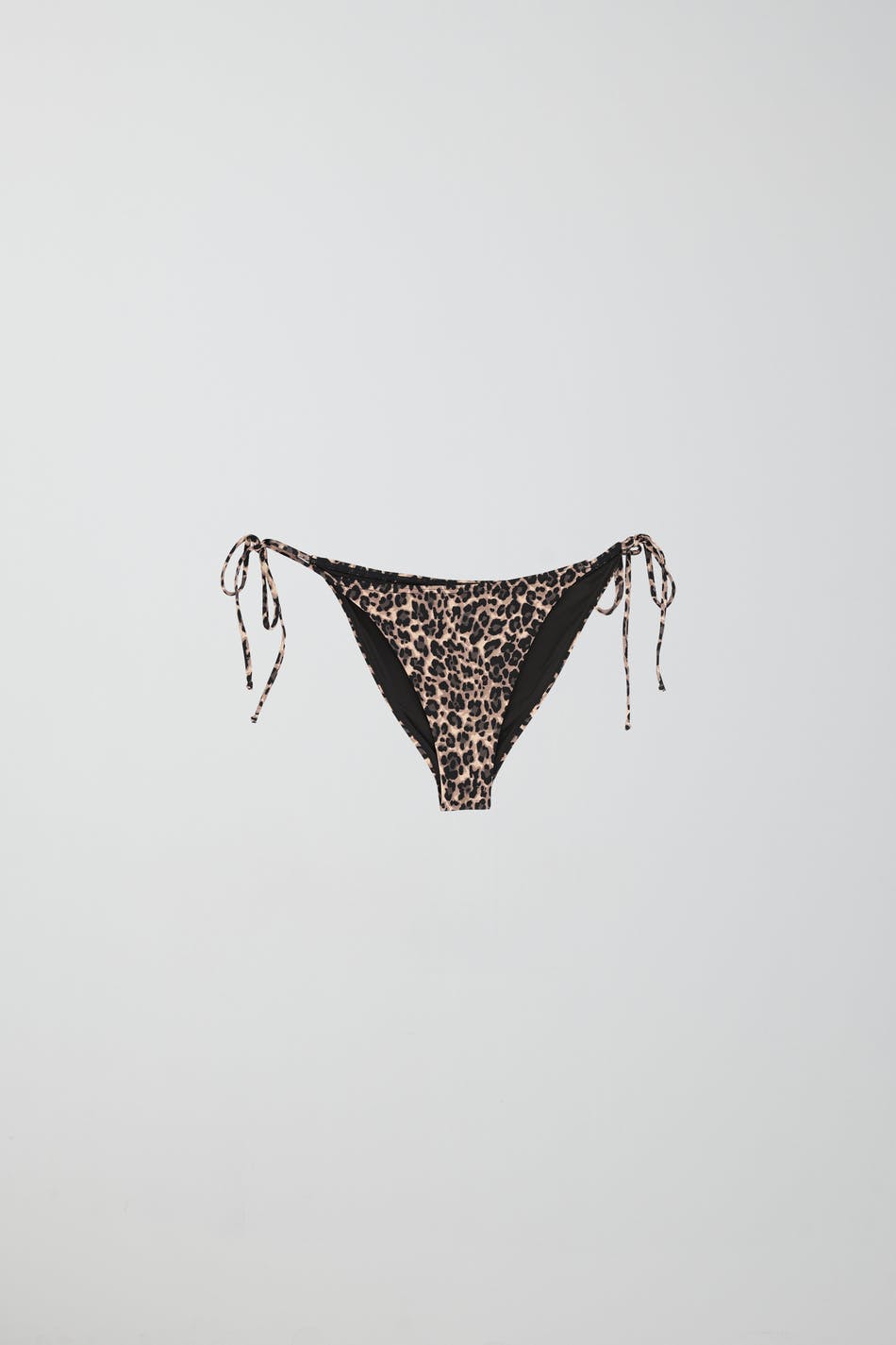 Shiny tie bikini brief
