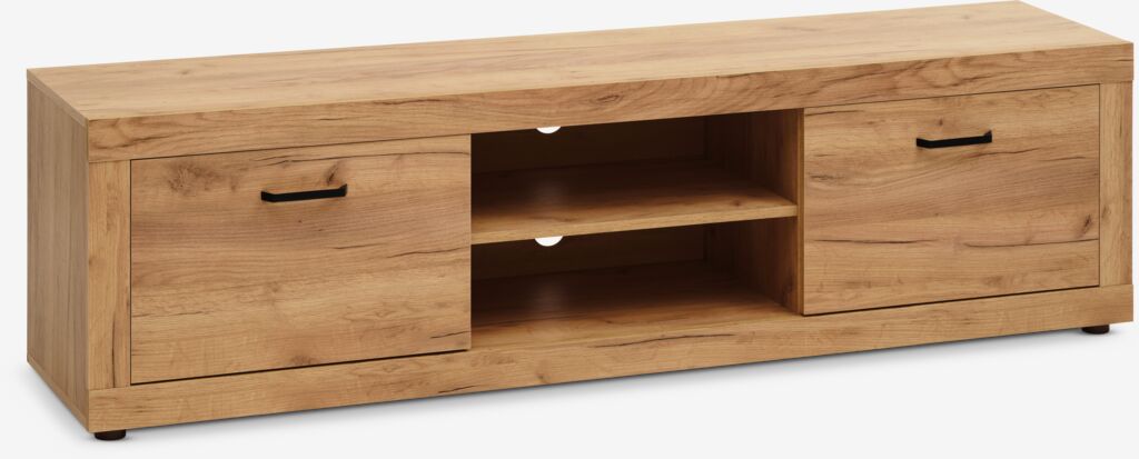 LINTRUP Szafka pod TV LINTRUP 2 drzwi w kolorze naturalnego dębu