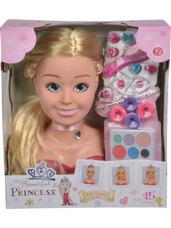 Simba Puppe Steffi Love Girls Prinzessin Schmink-& Frisierkopf, 3-12 Jahre günstig kaufen onesize