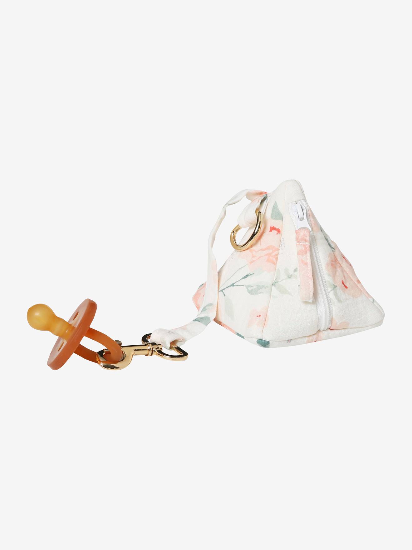 Vertbaudet Baby Schnullertasche aus Musselin - weiß pfeilsymbole