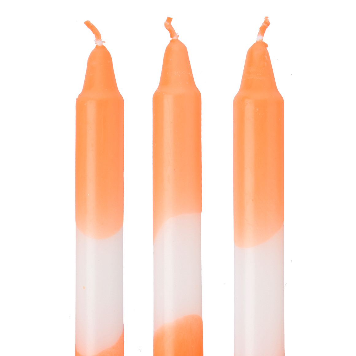 3 Stabkerzen mit Farbverlauf