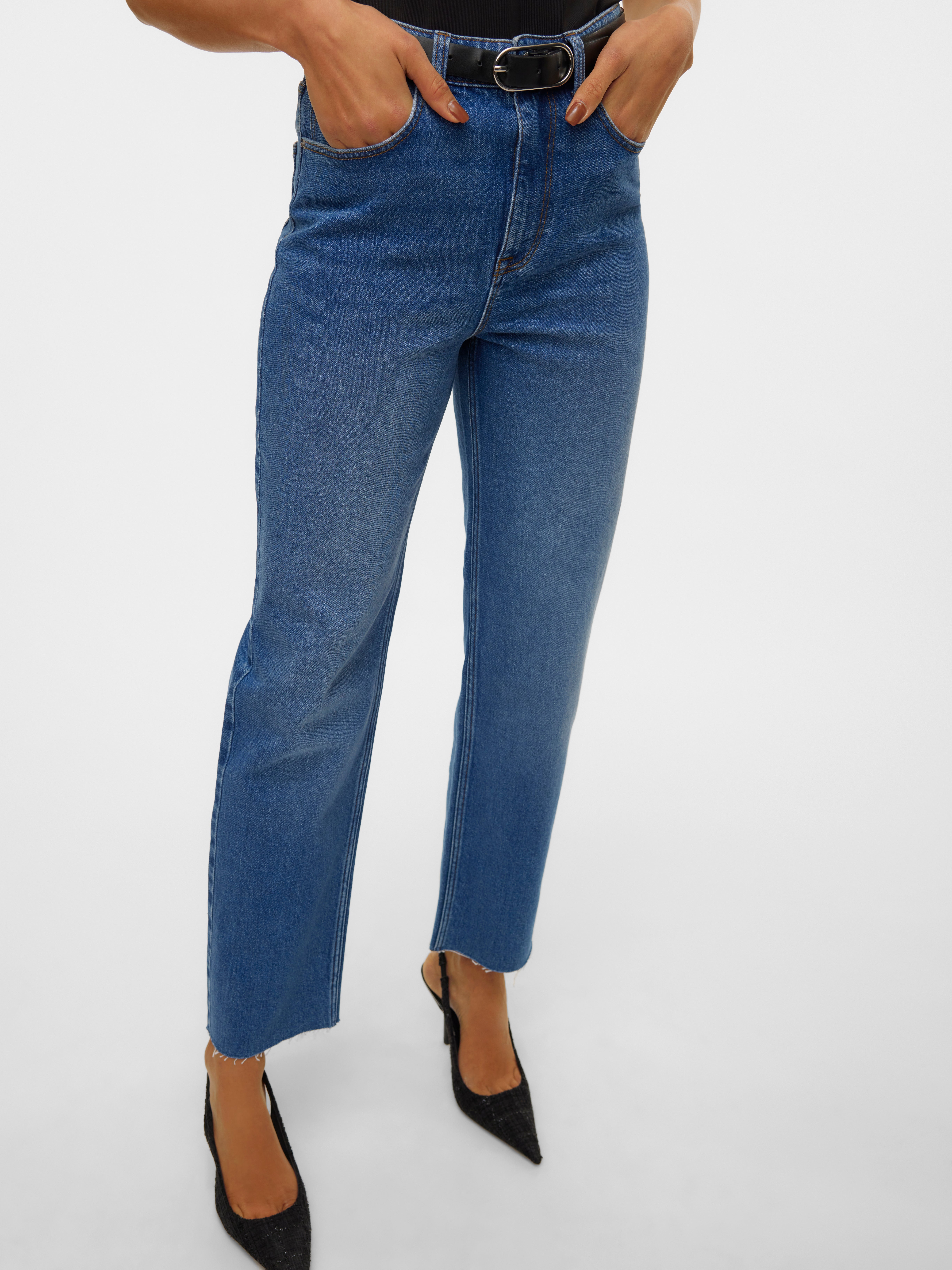 VMCALIA Hohe Taille Gerade geschnitten Jeans